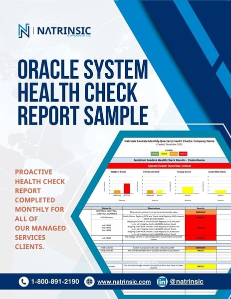 Oracle Health Check Sample
